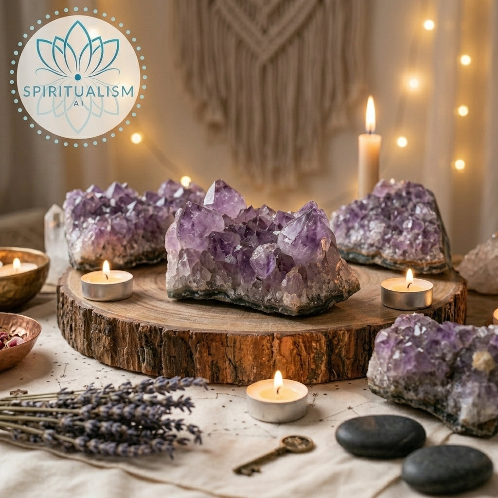 Amethyst B Grade Cluster | Natural Crystal | Altar Stone | Stardust Market