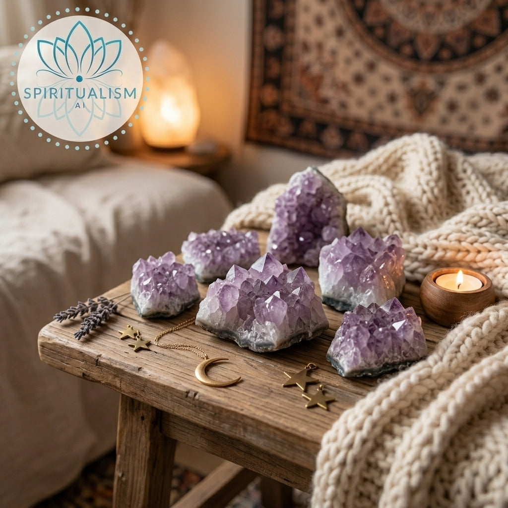 Amethyst B Grade Cluster | Natural Crystal | Altar Stone | Stardust Market