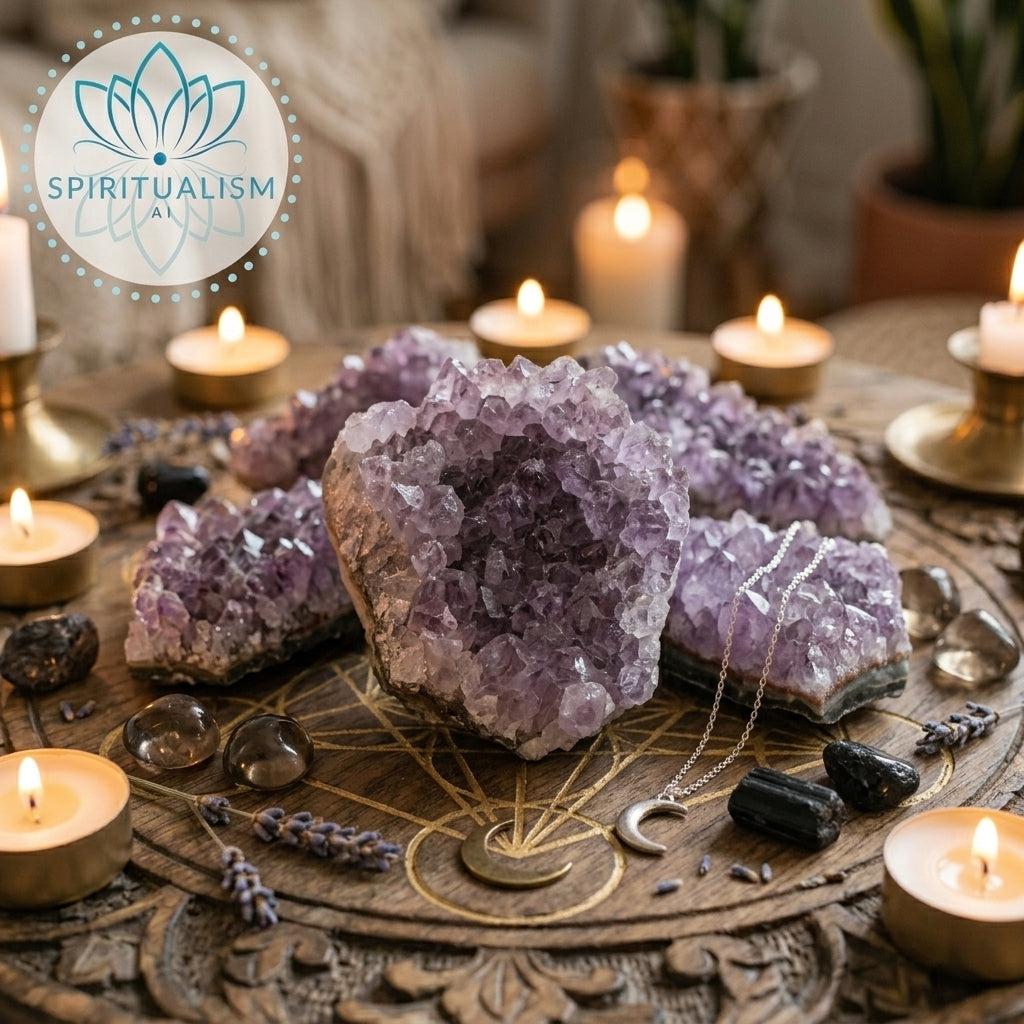 Amethyst B Grade Cluster | Natural Crystal | Altar Stone | Stardust Market