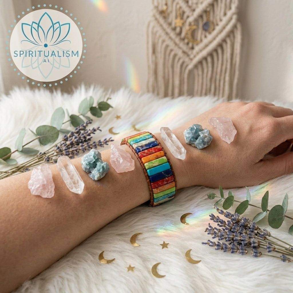 7 Chakra Imperial Jasper Bracelet | Natural Stone Leather Wrap | Spiritual Gift | Stardust Market