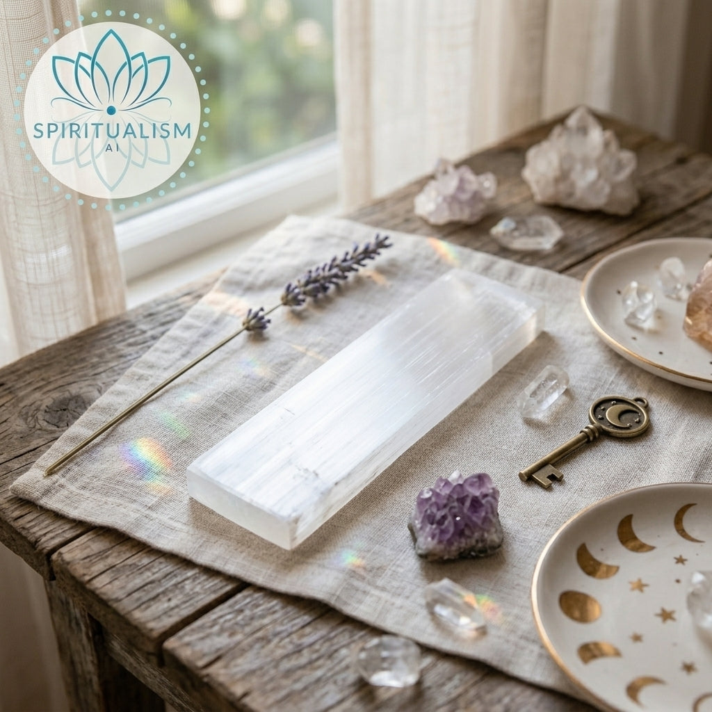 Selenite Slab | Cleansing Crystal | Charging Plate | Stardust Market