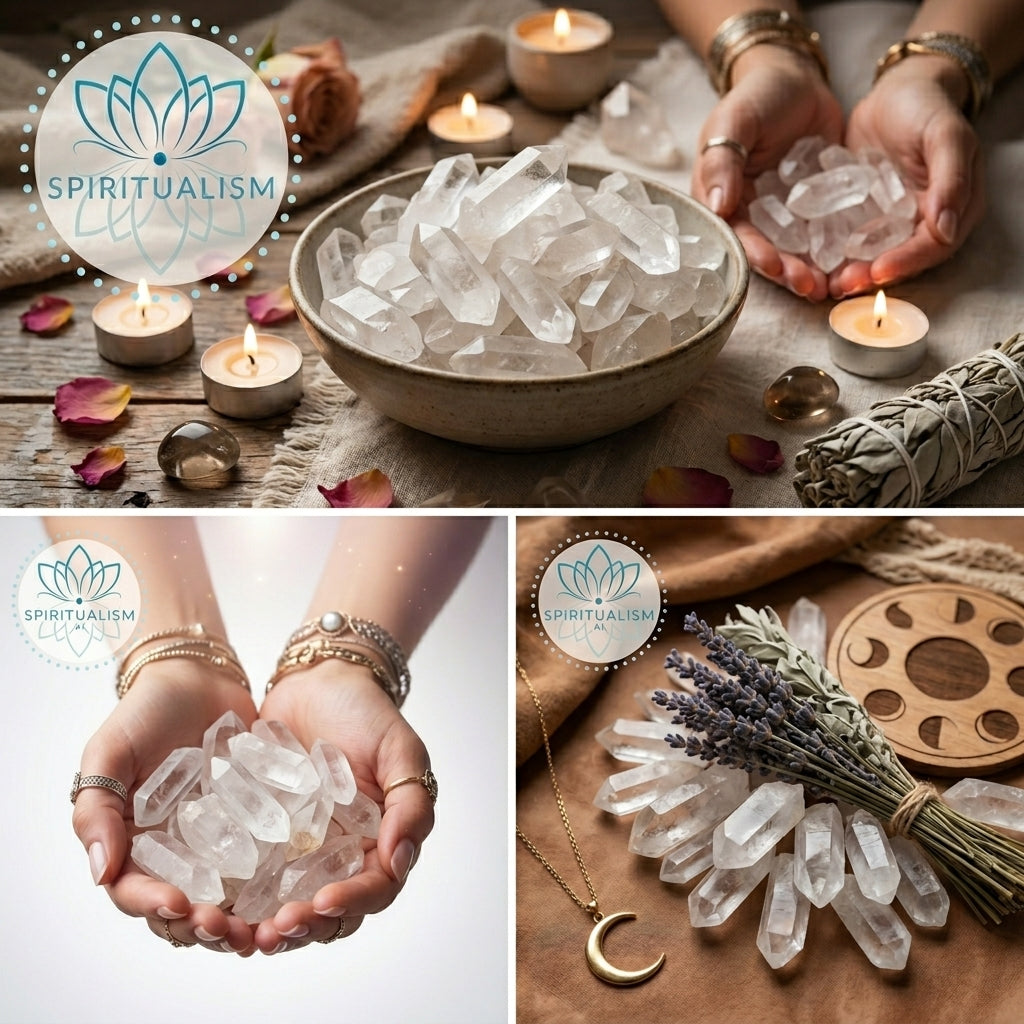 Clear Quartz Points | 5 Raw Crystal Points | Value Crystal Set | Stardust Market