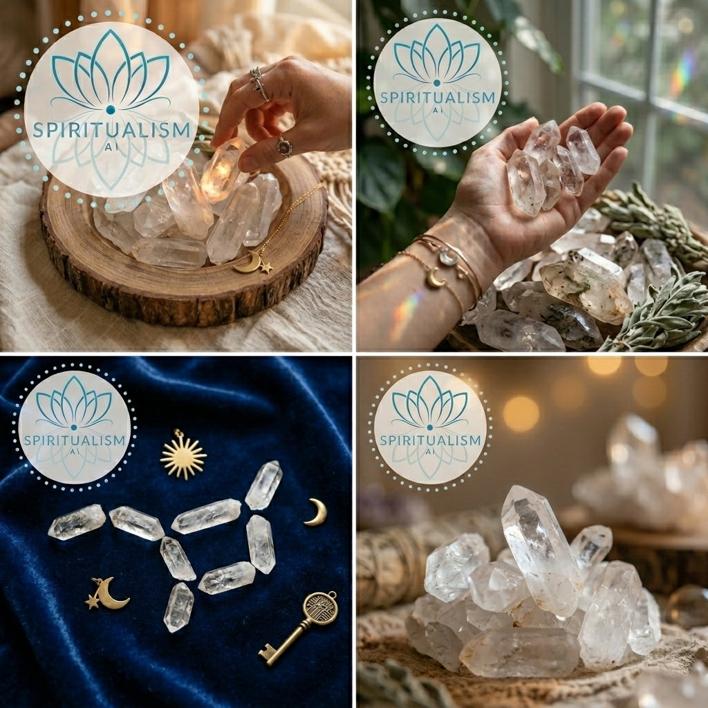 Clear Quartz Points | 5 Raw Crystal Points | Value Crystal Set | Stardust Market
