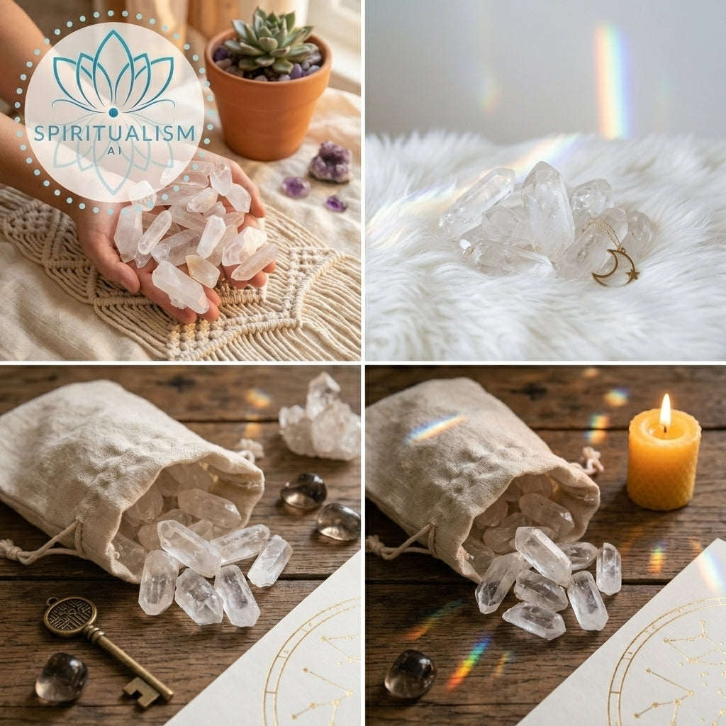 Clear Quartz Points | 5 Raw Crystal Points | Value Crystal Set | Stardust Market