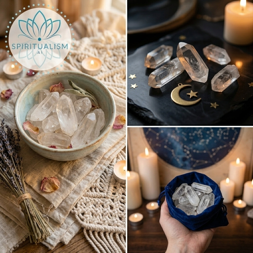Clear Quartz Points | 5 Raw Crystal Points | Value Crystal Set | Stardust Market