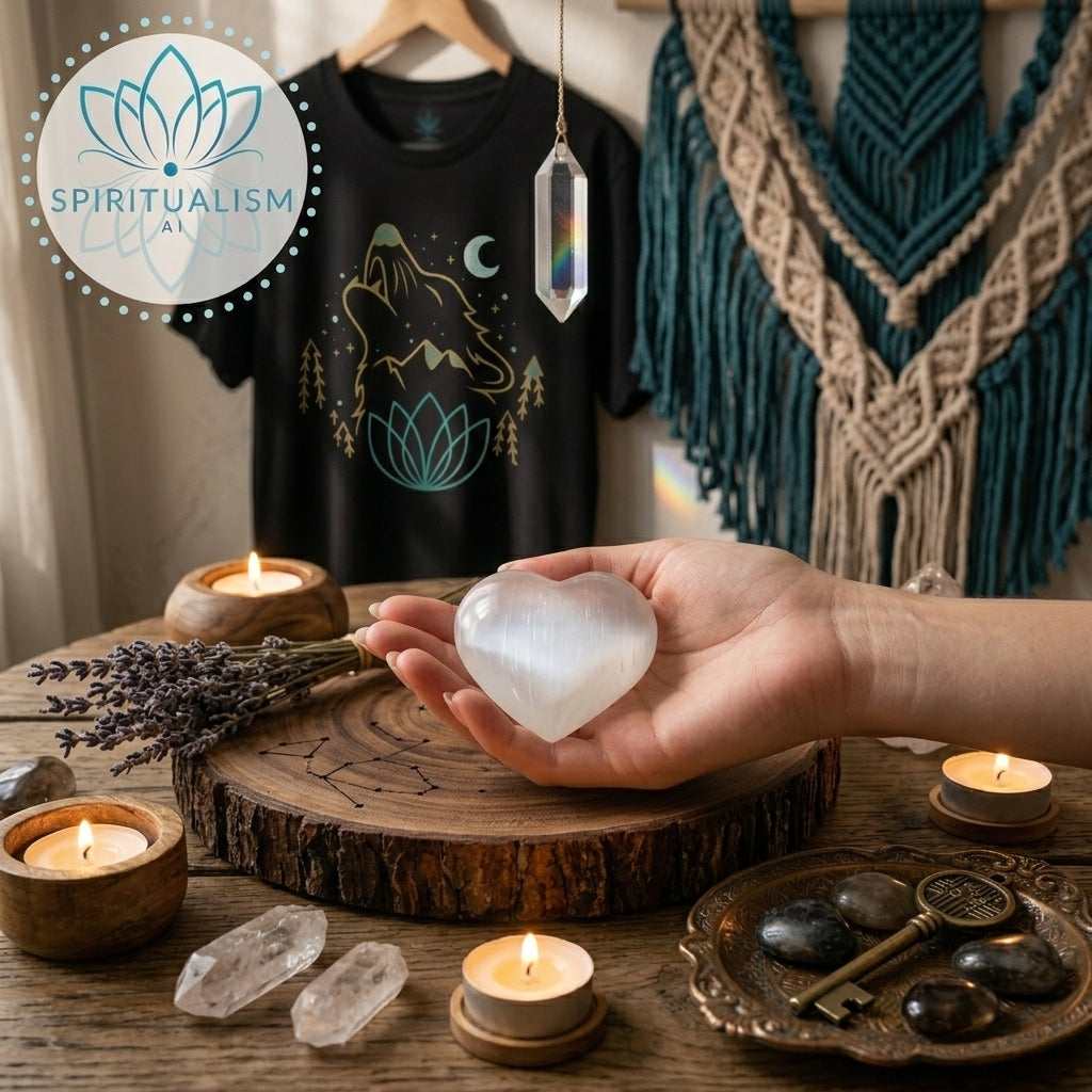 Large Selenite Heart | Cleansing Crystal | Heart Chakra Stone | Stardust Market