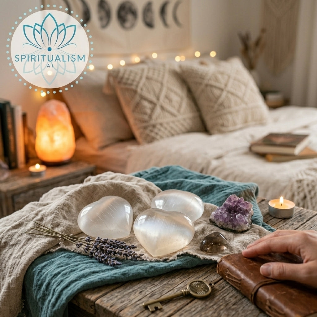 Large Selenite Heart | Cleansing Crystal | Heart Chakra Stone | Stardust Market