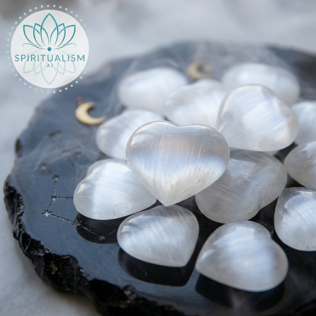 Large Selenite Heart | Cleansing Crystal | Heart Chakra Stone | Stardust Market
