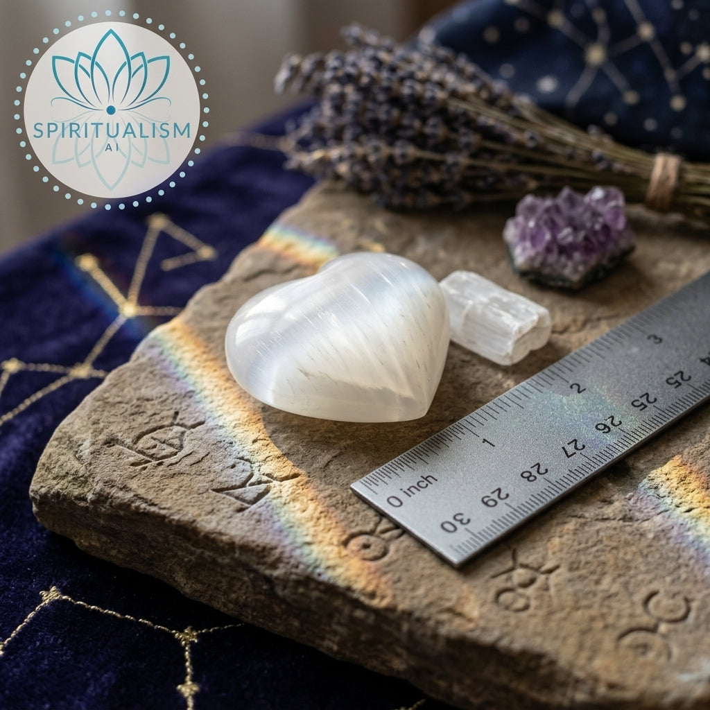 Large Selenite Heart | Cleansing Crystal | Heart Chakra Stone | Stardust Market