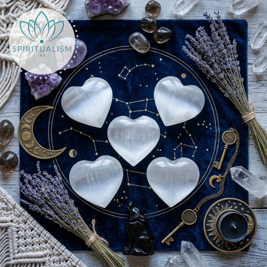 Large Selenite Heart | Cleansing Crystal | Heart Chakra Stone | Stardust Market