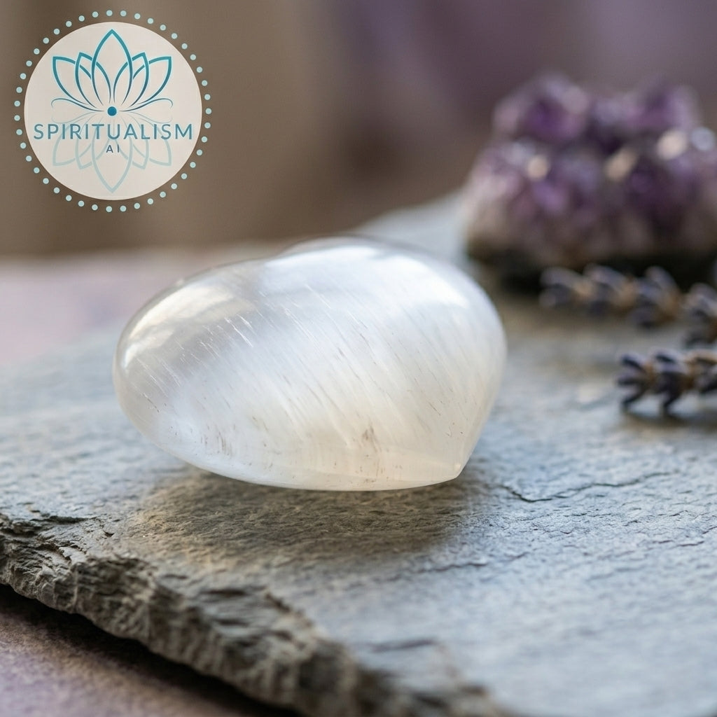 Large Selenite Heart | Cleansing Crystal | Heart Chakra Stone | Stardust Market