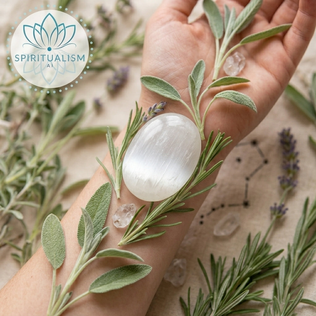 Selenite Palm Stone | Cleansing Crystal | Worry Stone | Stardust Market