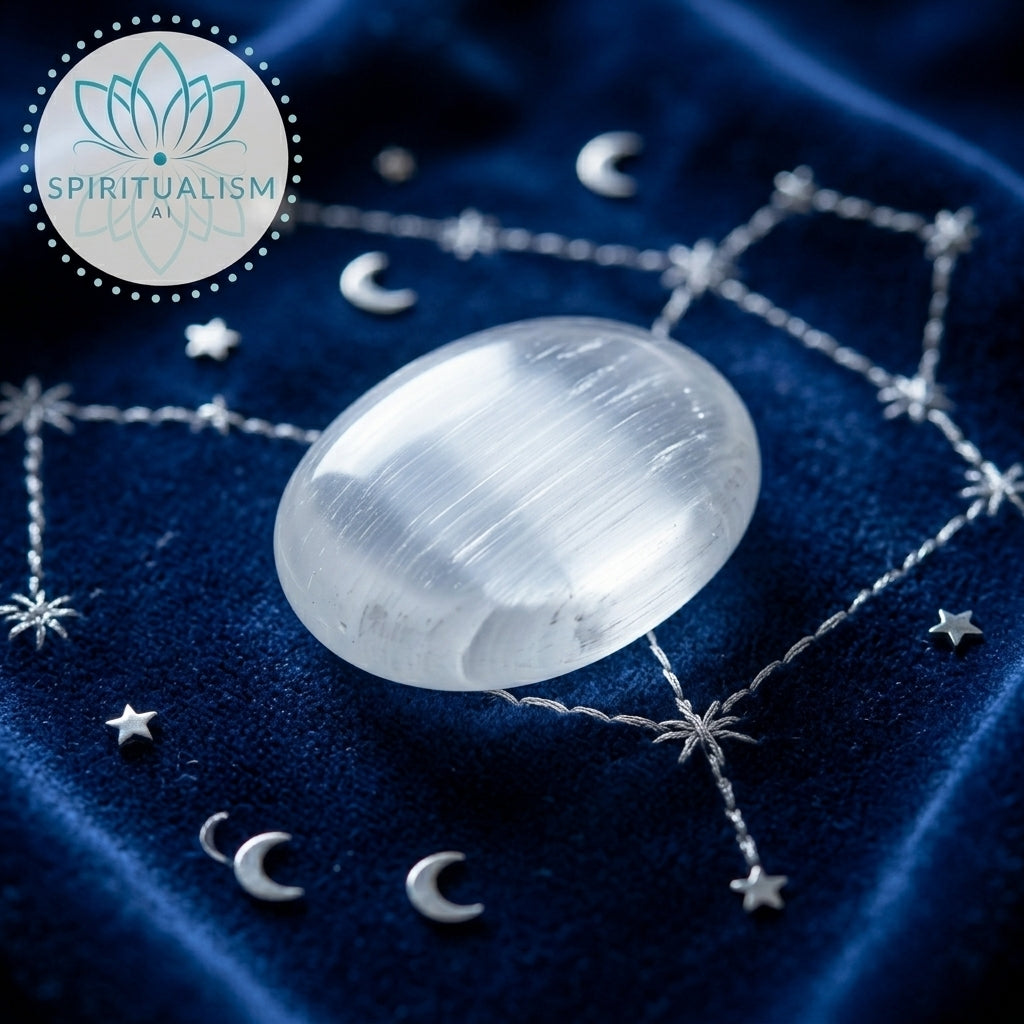 Selenite Palm Stone | Cleansing Crystal | Worry Stone | Stardust Market