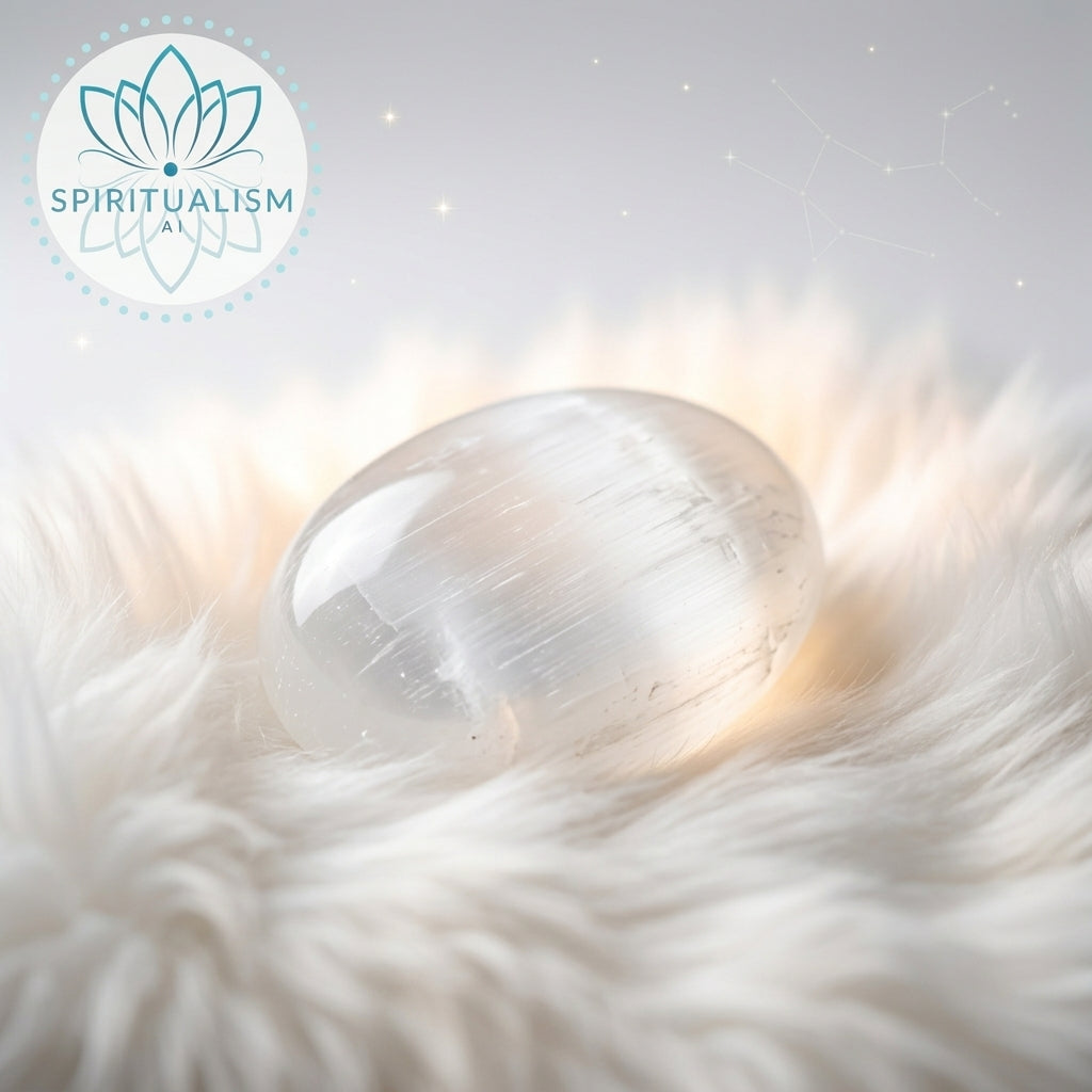 Selenite Palm Stone | Cleansing Crystal | Worry Stone | Stardust Market