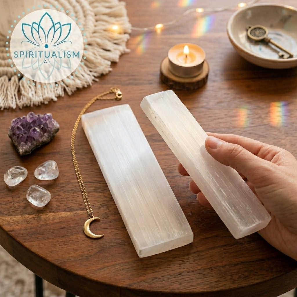 Selenite Slab | Cleansing Crystal | Charging Plate | Stardust Market