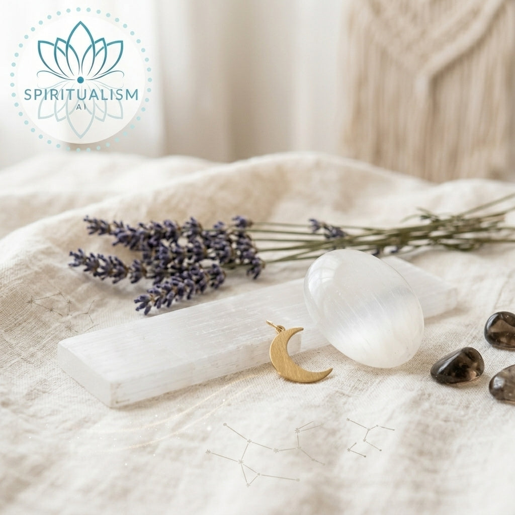 Selenite Bundle | Palm Stone + Slab | Crystal Cleansing Set | Stardust Market