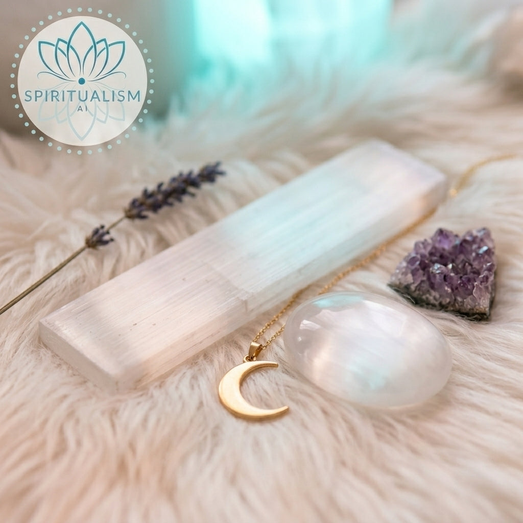 Selenite Bundle | Palm Stone + Slab | Crystal Cleansing Set | Stardust Market