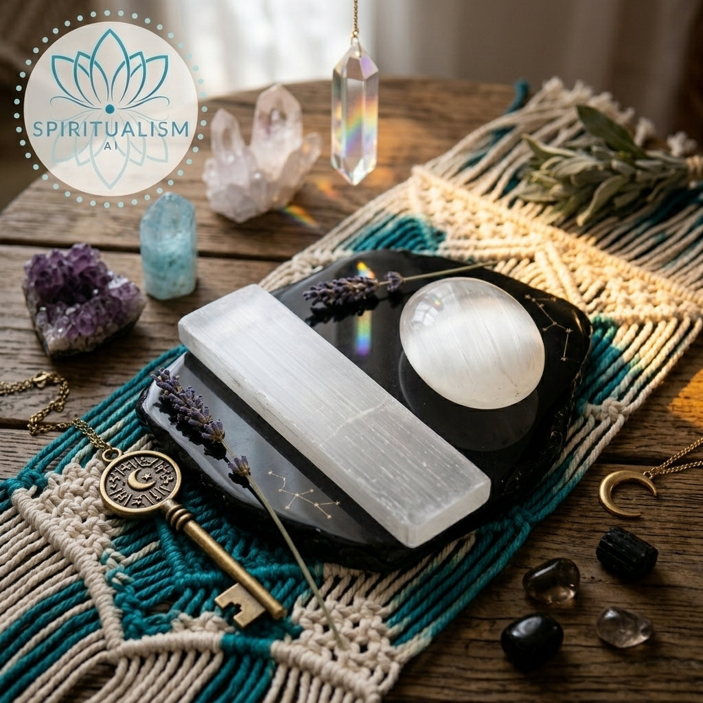 Selenite Bundle | Palm Stone + Slab | Crystal Cleansing Set | Stardust Market