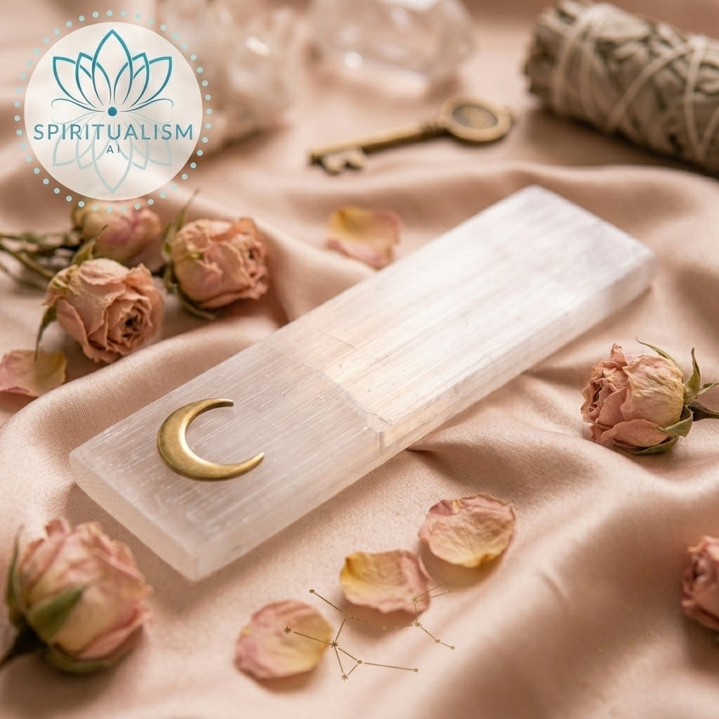 Selenite Bundle | Palm Stone + Slab | Crystal Cleansing Set | Stardust Market