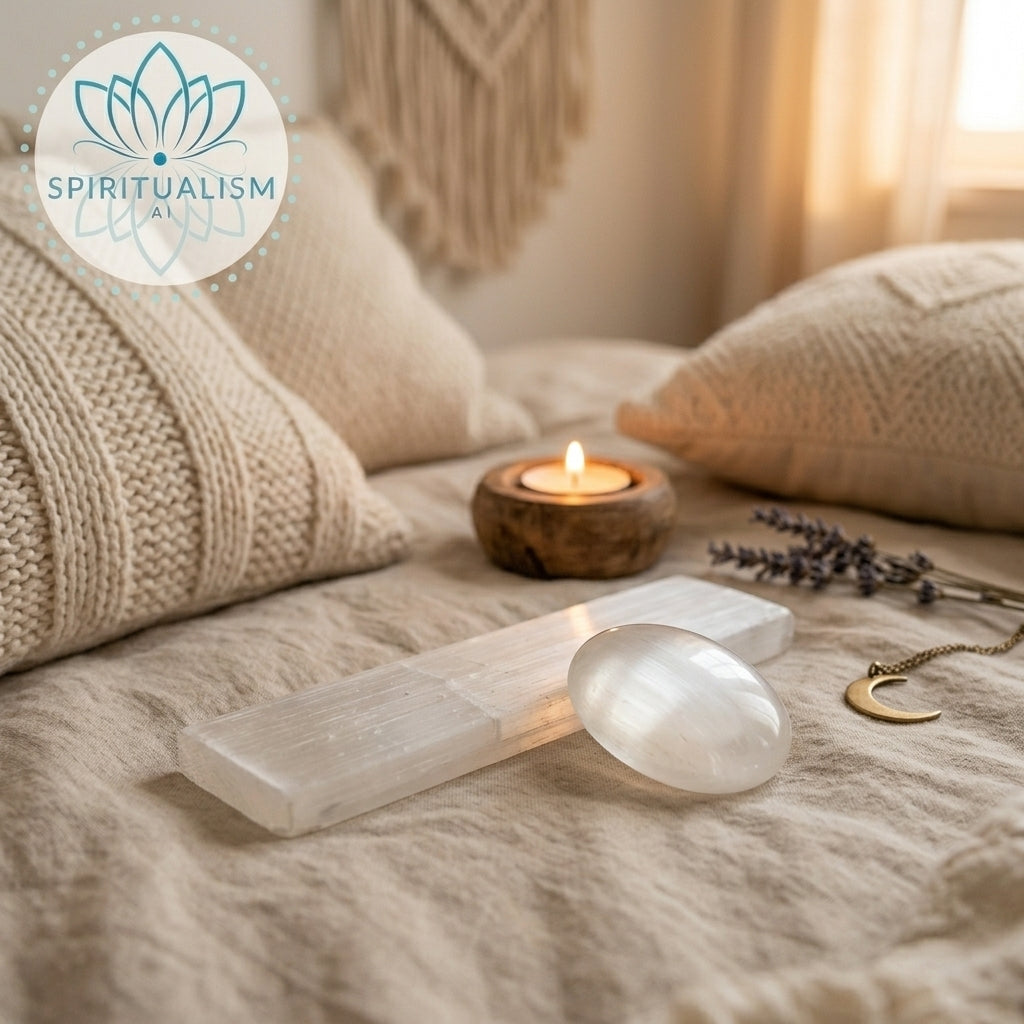Selenite Bundle | Palm Stone + Slab | Crystal Cleansing Set | Stardust Market