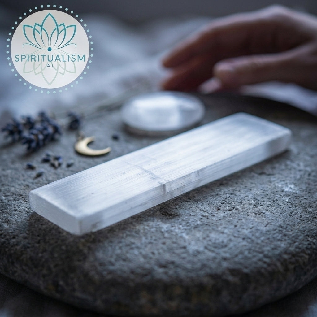 Selenite Bundle | Palm Stone + Slab | Crystal Cleansing Set | Stardust Market