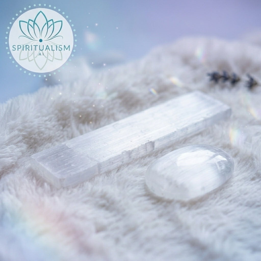 Selenite Bundle | Palm Stone + Slab | Crystal Cleansing Set | Stardust Market