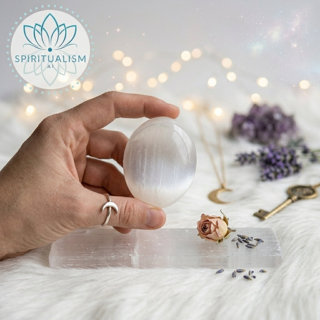 Selenite Bundle | Palm Stone + Slab | Crystal Cleansing Set | Stardust Market