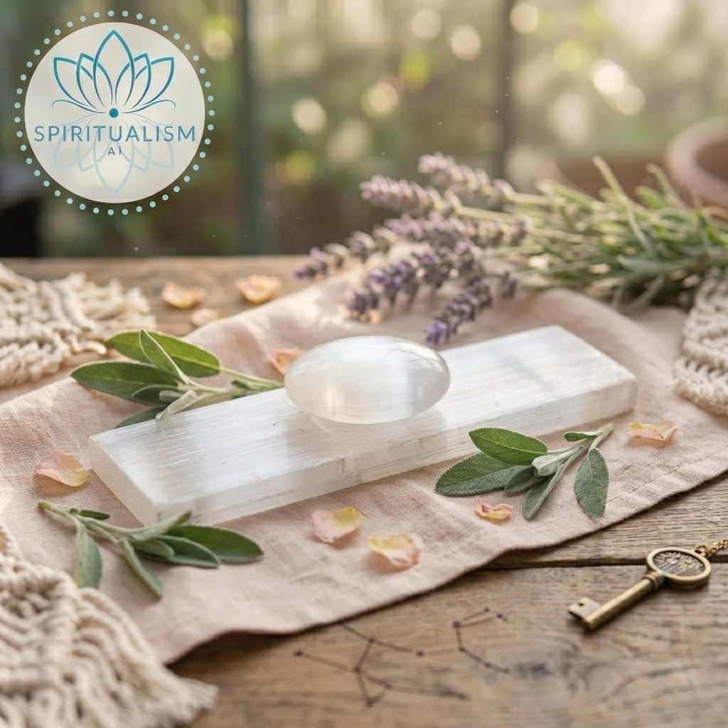 Selenite Bundle | Palm Stone + Slab | Crystal Cleansing Set | Stardust Market