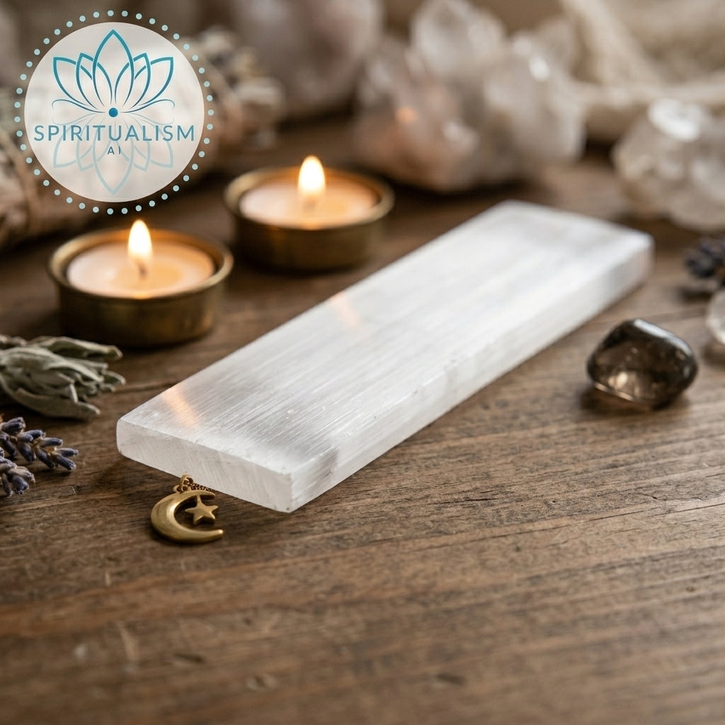 Selenite Slab | Cleansing Crystal | Charging Plate | Stardust Market