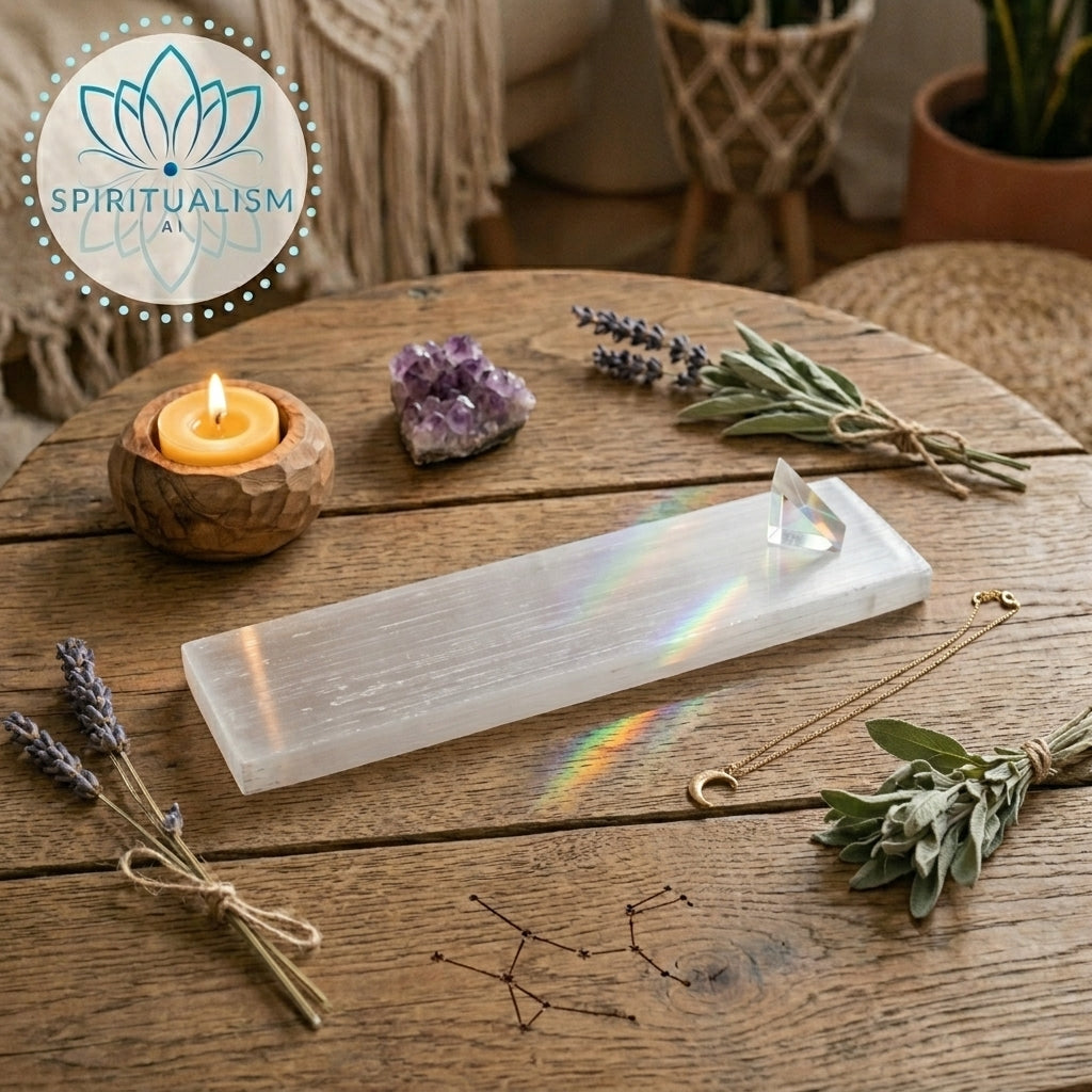 Selenite Slab | Cleansing Crystal | Charging Plate | Stardust Market