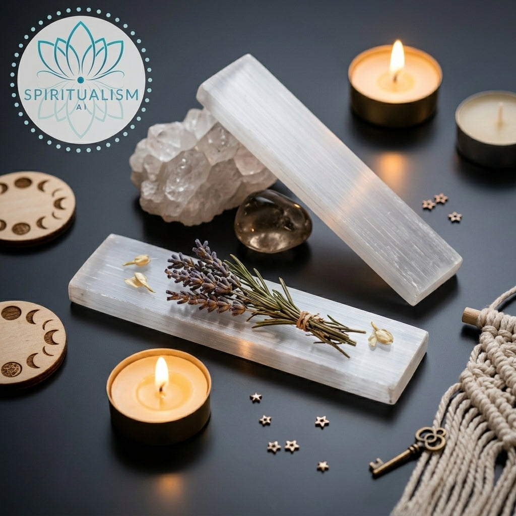 Selenite Slab | Cleansing Crystal | Charging Plate | Stardust Market