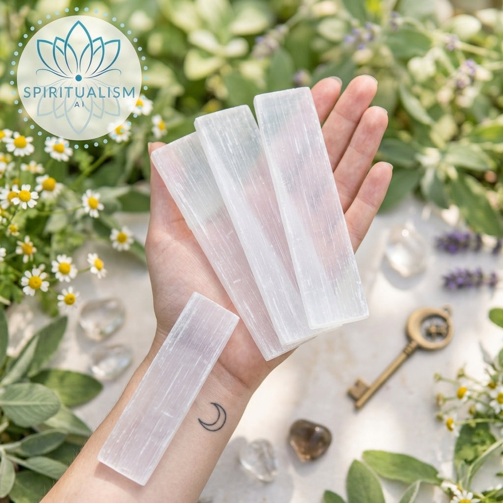 Selenite Slab | Cleansing Crystal | Charging Plate | Stardust Market