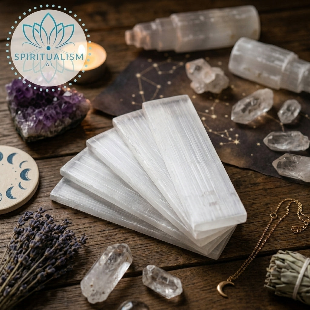 Selenite Slab | Cleansing Crystal | Charging Plate | Stardust Market