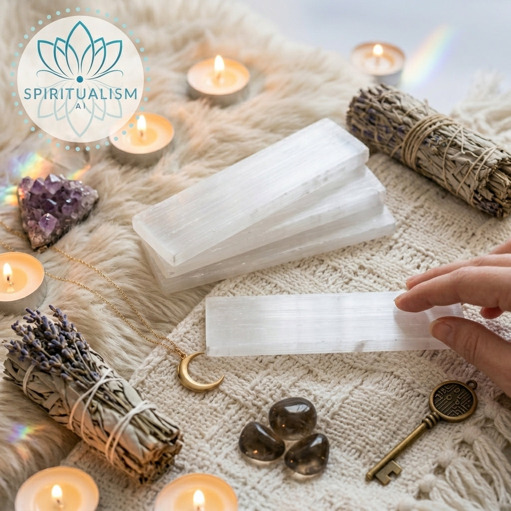 Selenite Slab | Cleansing Crystal | Charging Plate | Stardust Market