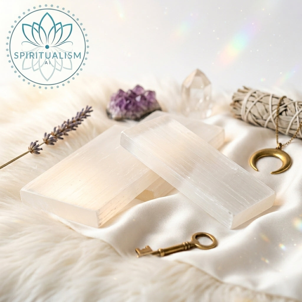 Selenite Slab | Cleansing Crystal | Charging Plate | Stardust Market