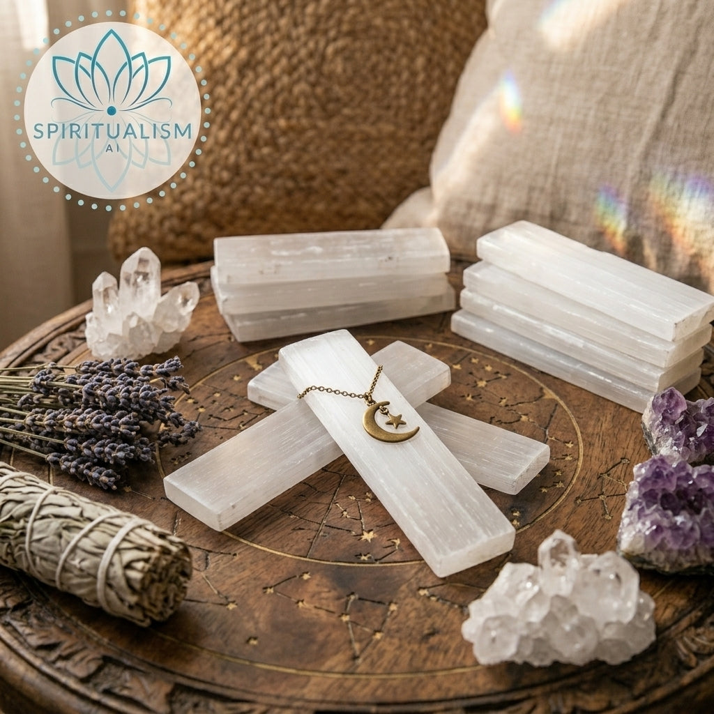 Selenite Slab | Cleansing Crystal | Charging Plate | Stardust Market