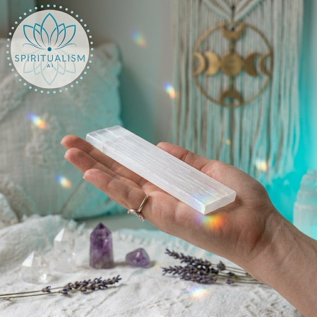 Selenite Slab | Cleansing Crystal | Charging Plate | Stardust Market
