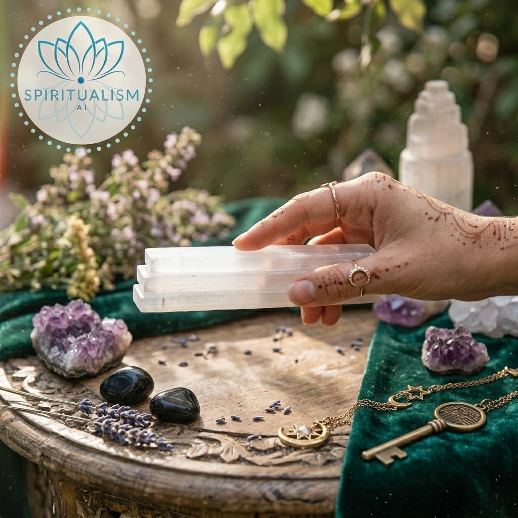 Selenite Slab | Cleansing Crystal | Charging Plate | Stardust Market