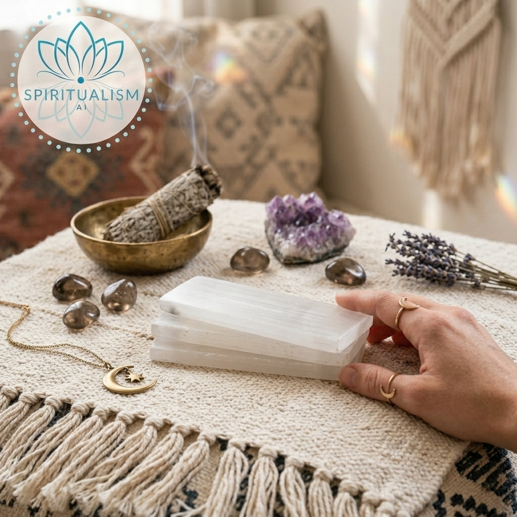 Selenite Slab | Cleansing Crystal | Charging Plate | Stardust Market