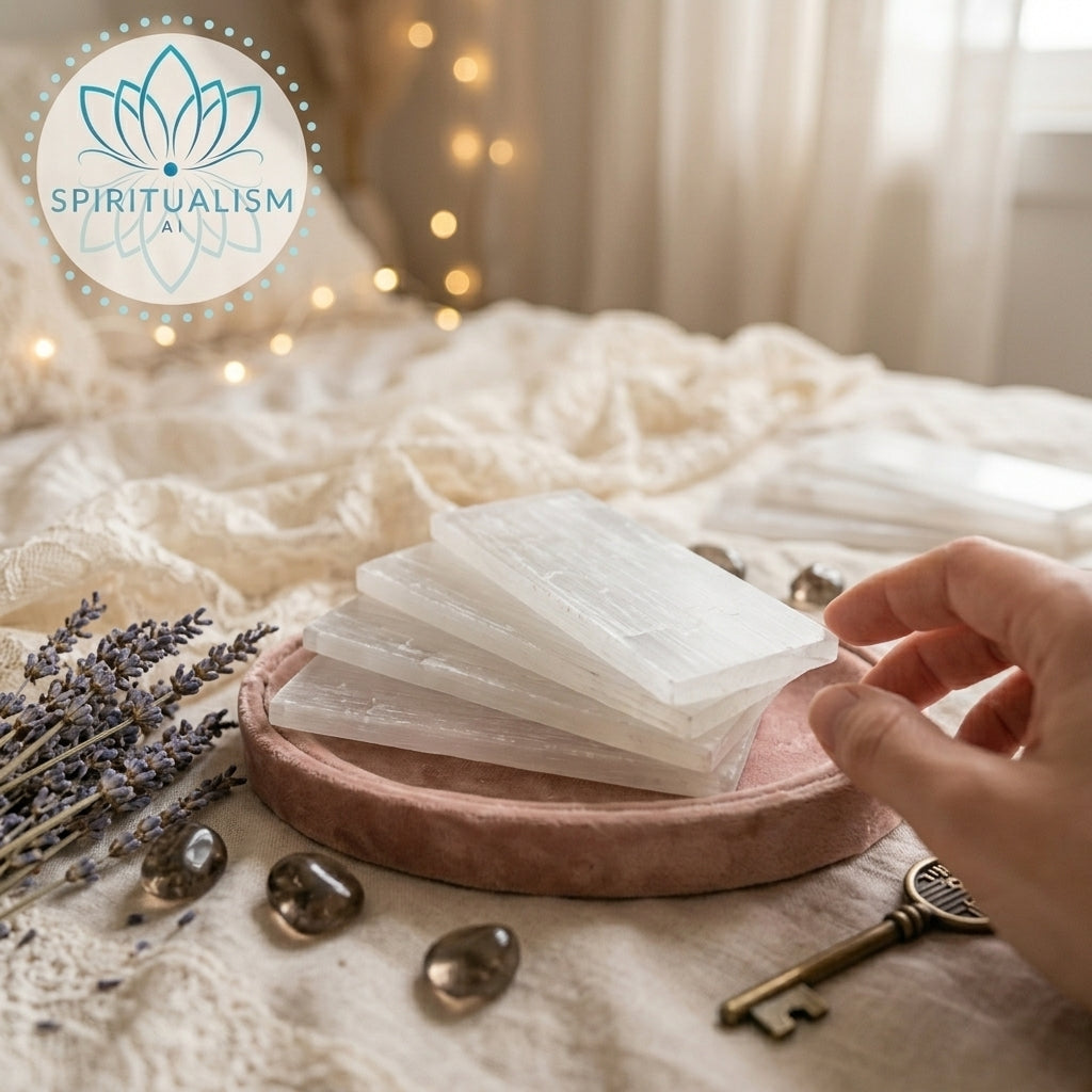 Selenite Slab | Cleansing Crystal | Charging Plate | Stardust Market