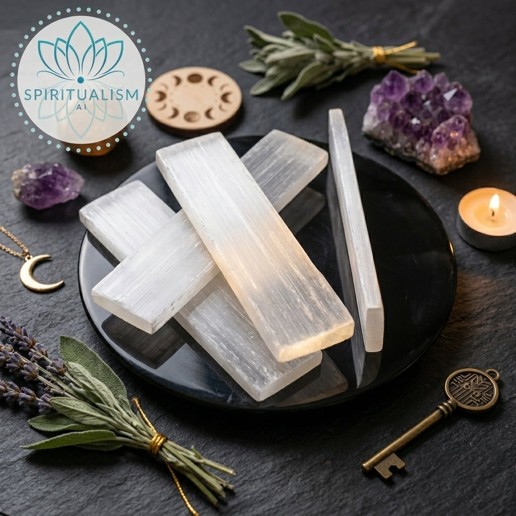 Selenite Slab | Cleansing Crystal | Charging Plate | Stardust Market