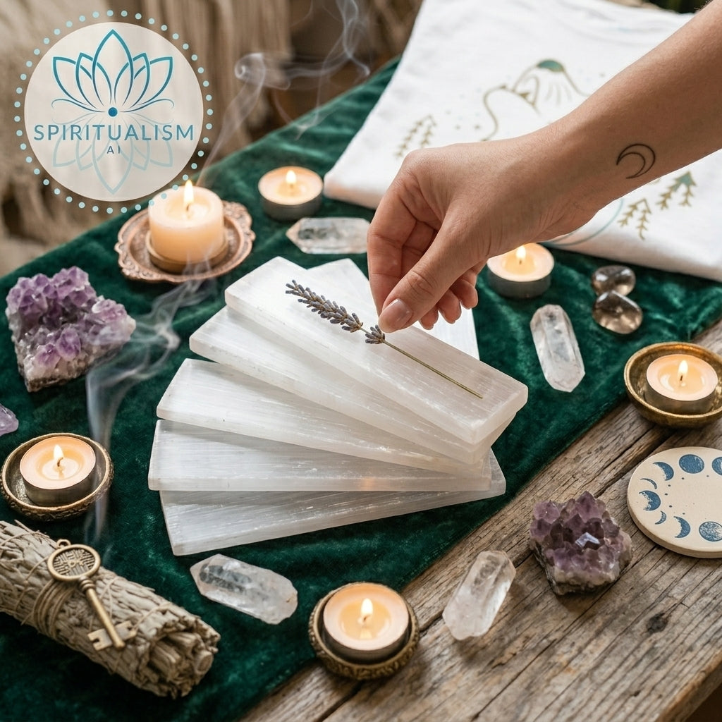 Selenite Slab | Cleansing Crystal | Charging Plate | Stardust Market